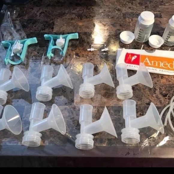 Ameda Other Ameda Parts Bottles Tubing Flanges Pumping Bundle Lot
